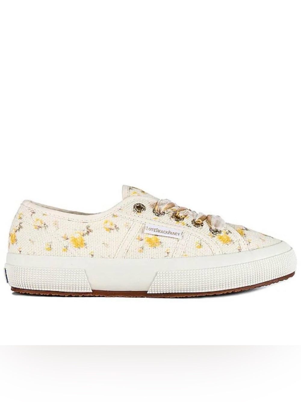Superga x LoveShackFancy Classic Sneaker in Ikat Rose Golden Hour